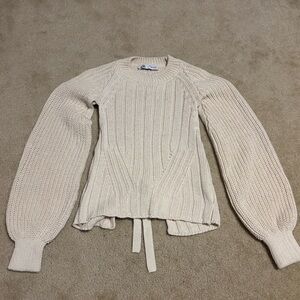Zara open back sweater